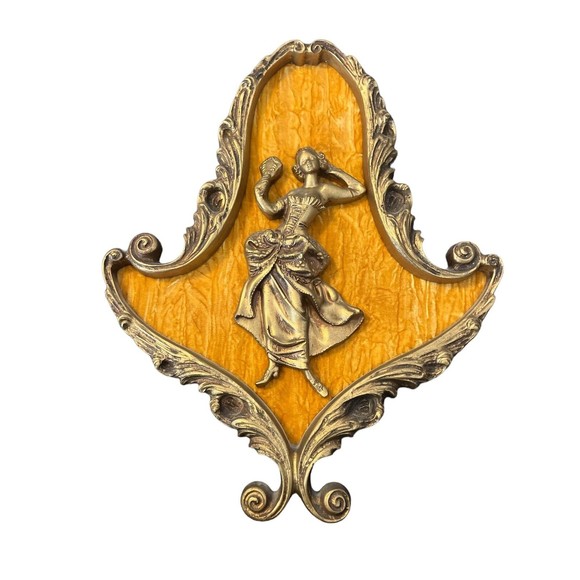 Romm Mfg Baroque Wall Art Woman with Mirror Style 770 New York - Picture 1 of 4